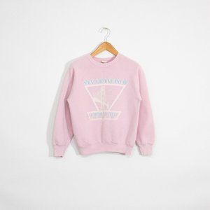 Vintage 90s Pink Sweatshirt S - San Francisco Golden Gate Faded Distressed USA